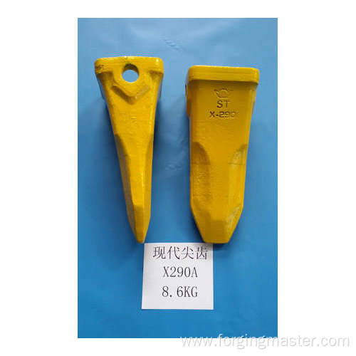 Hyundai excavator bucket teeth by forging or casting